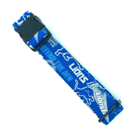 Detroit Lions Dog Collar - Martingale or Buckle Style - Embroidery Ava –  Collar Crazy Co.