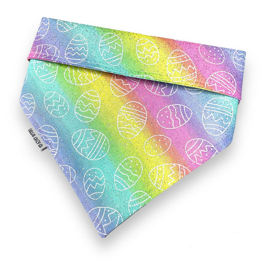 Sparkly Pastel Easter Egg Snap On Bandana