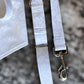 White on White Floral Wedding Dog Collar - Martingale or Buckle Style - Embroidery Available