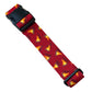 Camp Fire Dog Collar - Martingale or Buckle Style - Embroidery Available