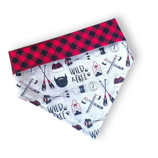 Wild & Free Reversible Snap On Bandana