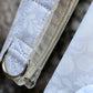 White on White Floral Wedding Dog Collar - Martingale or Buckle Style - Embroidery Available