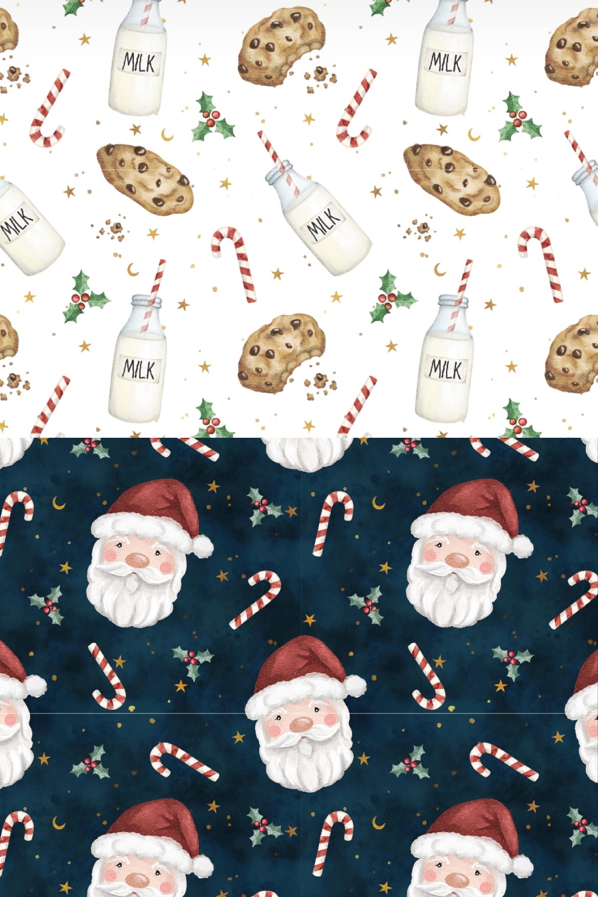 Santa’s Cookies Reversible Snap On Bandana