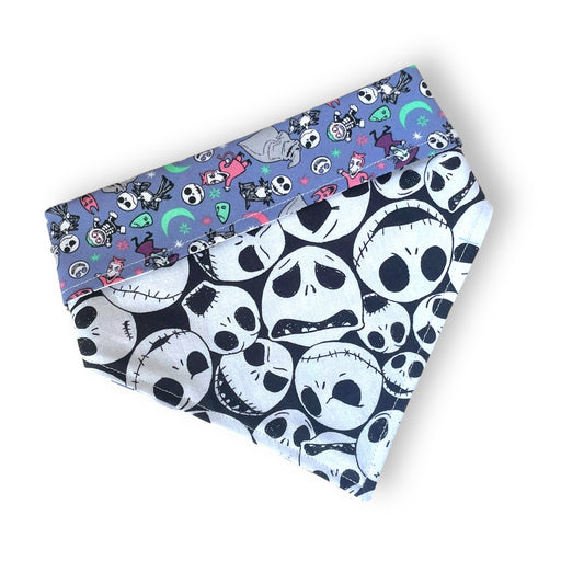 Jack - Nightmare Before Christmas Reversible Snap On Bandana