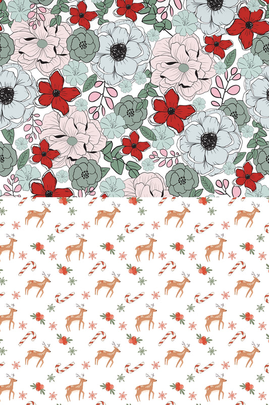 Oh Deer! Reversible Snap On Bandana