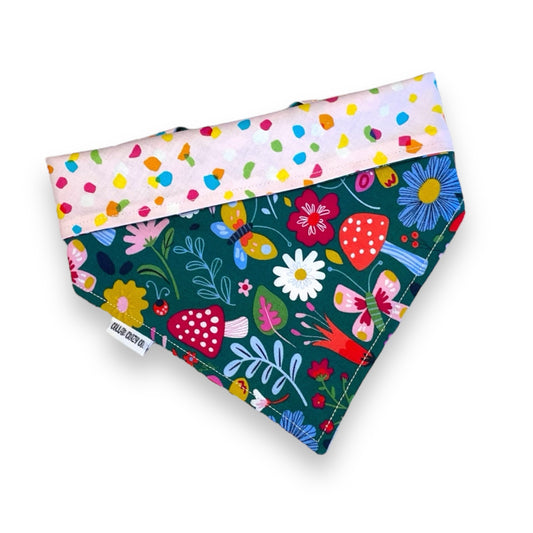 Mushroom Garden Snap On Bandana