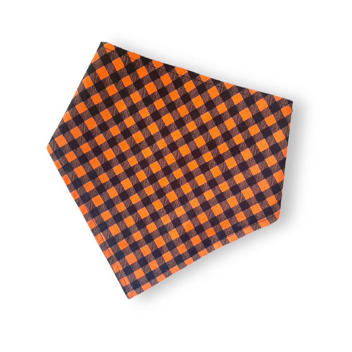 Halloween’s Plaid - Reversible Snap On Bandana