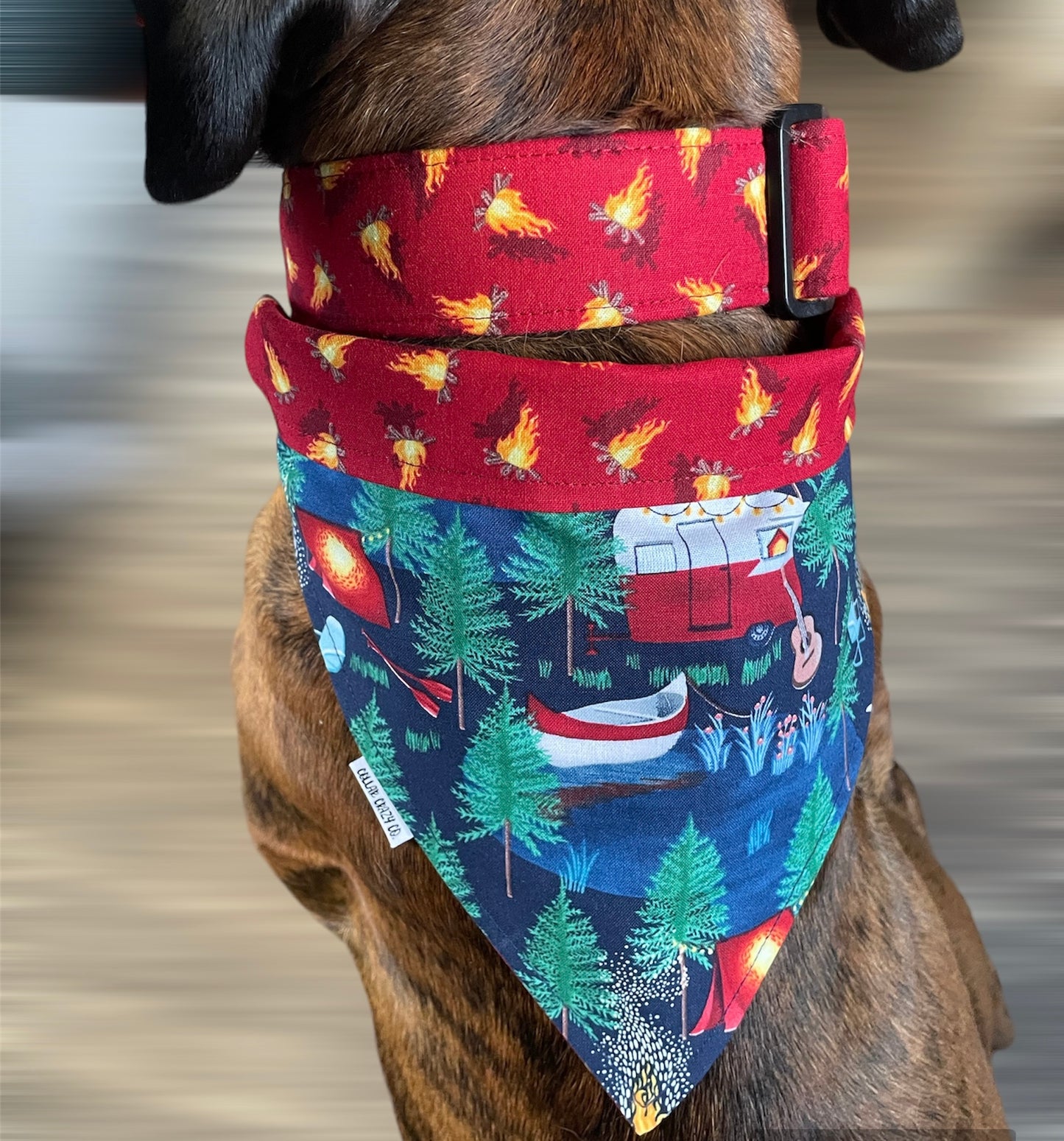 Campfire Camping Dog and Cat Bandana