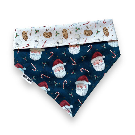 Santa’s Cookies Reversible Snap On Bandana