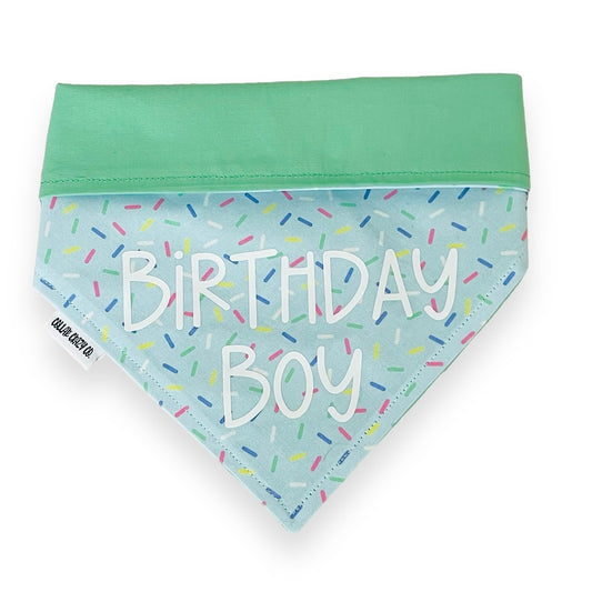 Sprinkles Birthday Bandana - Blue