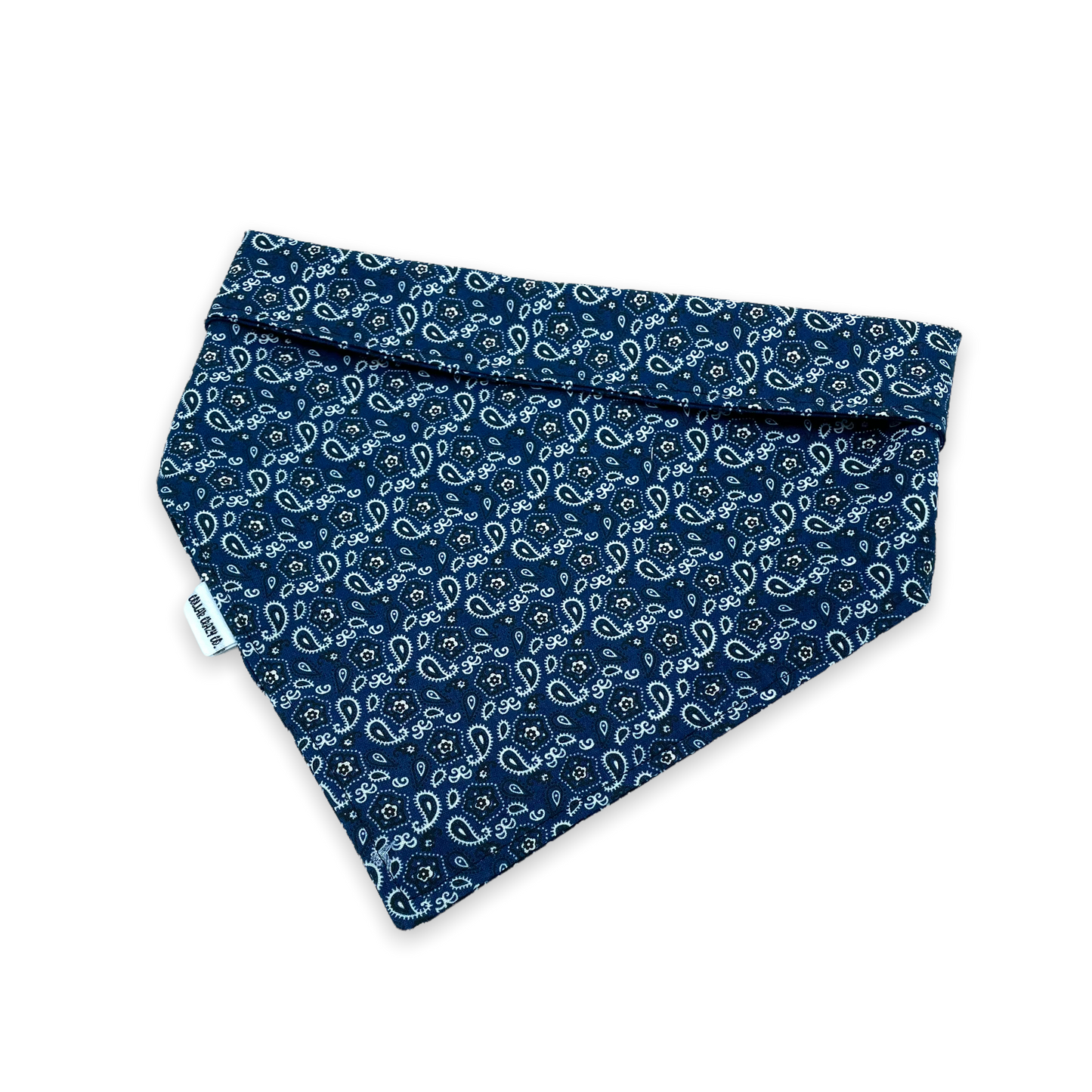 Blue Paisley Snap On Bandana