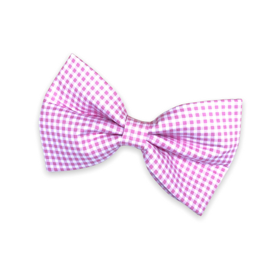 Pink Gingham Bow