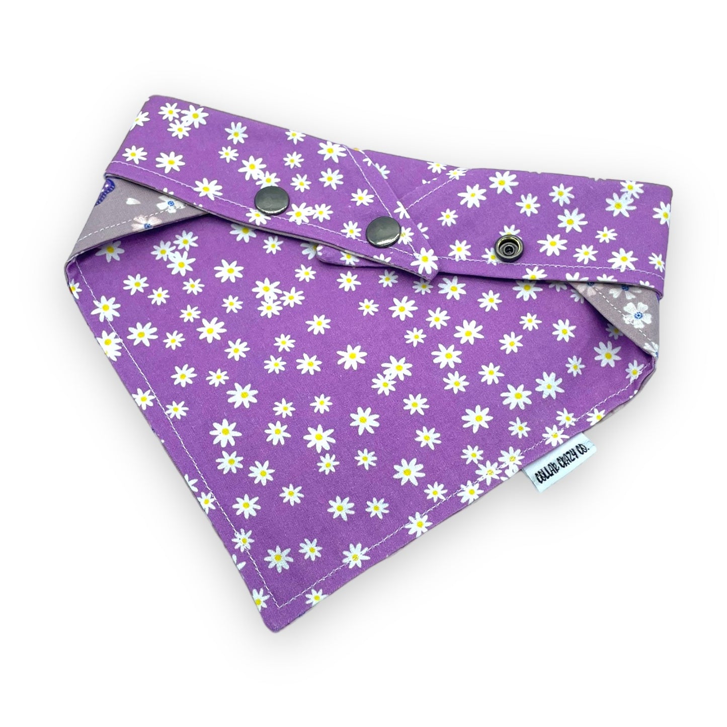 Butterflies and Daisies Snap On Bandana