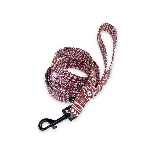 Boho Rust Aztec Dog Leash