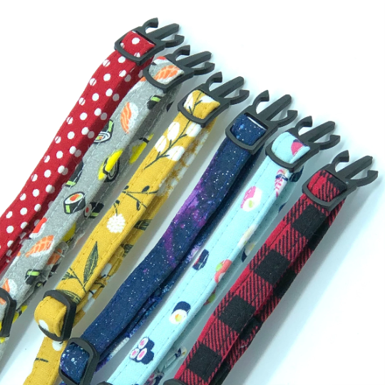 3/8" Breakaway Cat Collars with Kitty Buckle