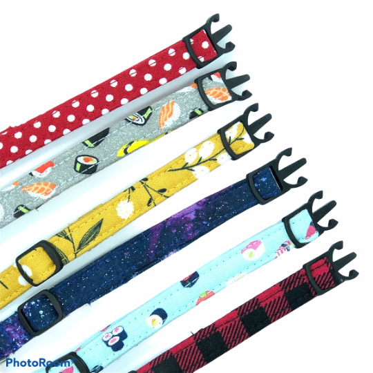 3/8" Breakaway Cat Collars with Kitty Buckle