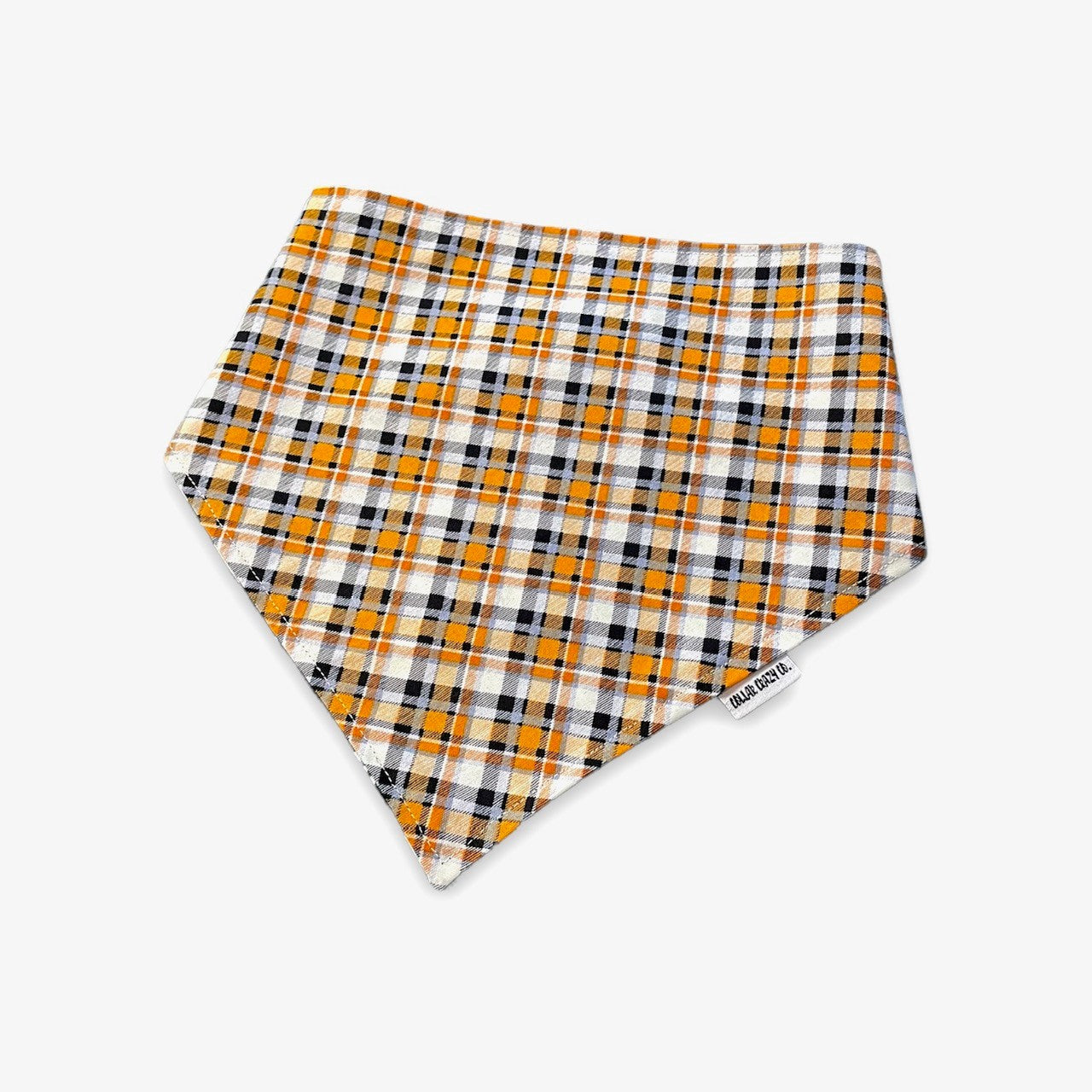 Ghosts Reversible Snap On Bandana - Glow in the Dark Plaid