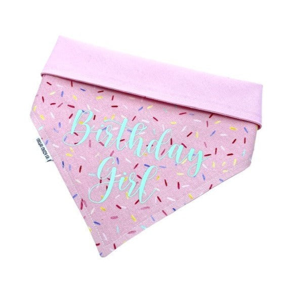 Pink Sprinkles Birthday Girl Bandana