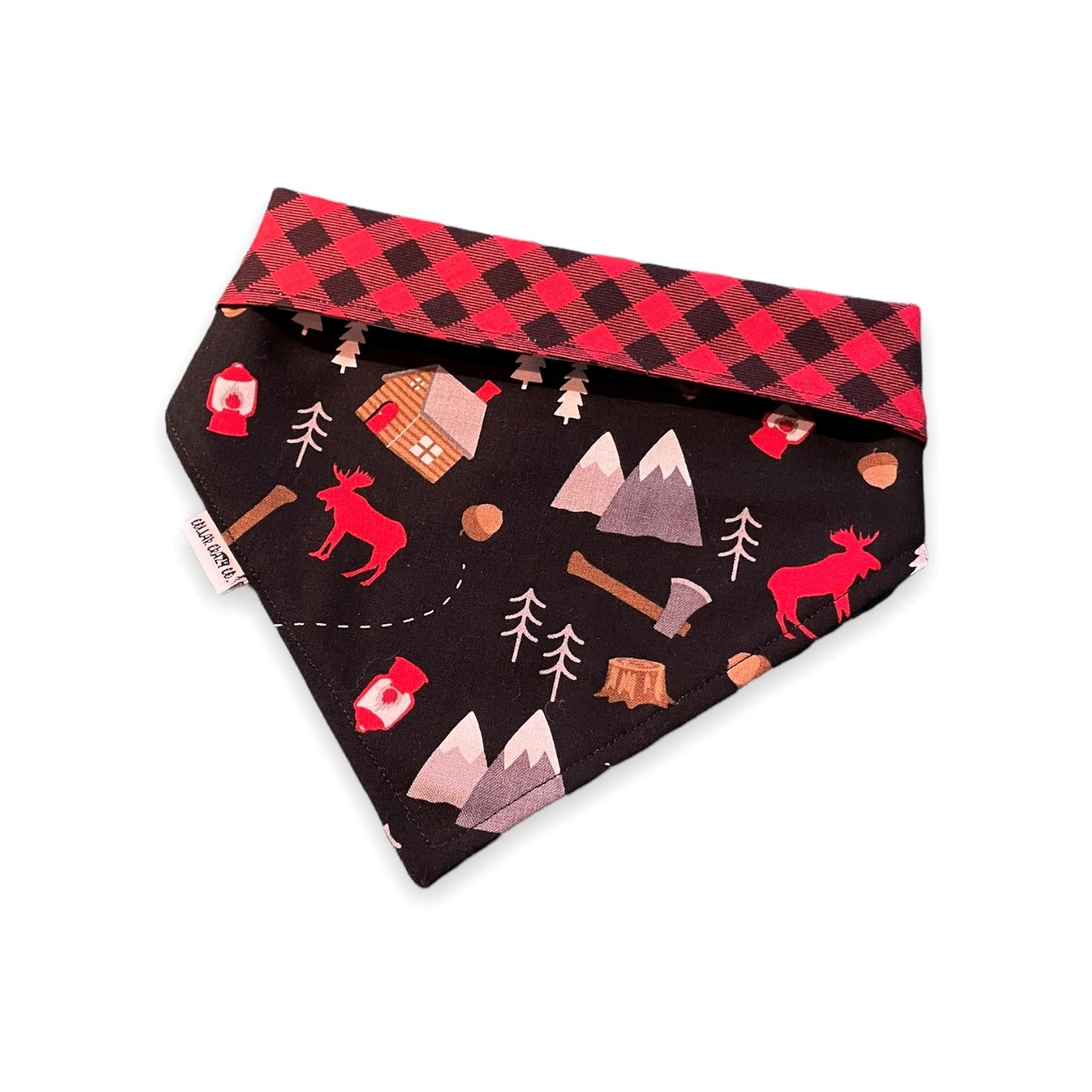 Cabin Adventure Reversible Snap On Bandana