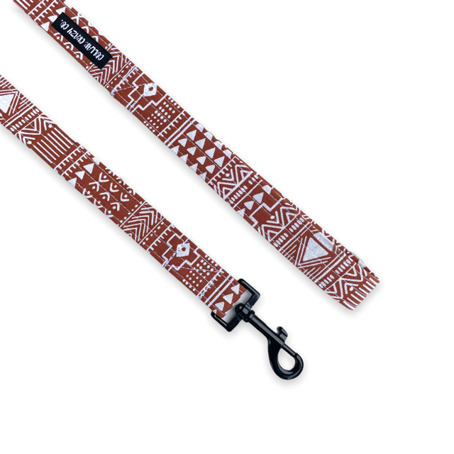 Boho Rust Aztec Dog Leash