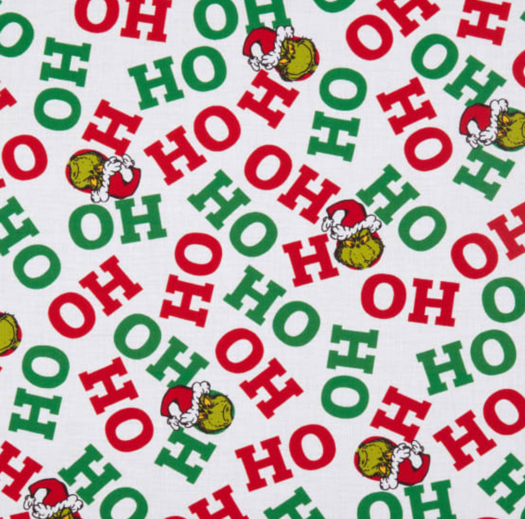 Grinch 5 Christmas Reversible Snap On Bandana