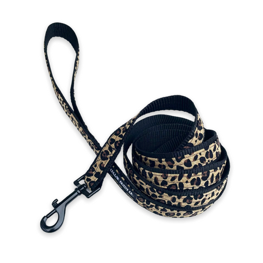 Leopard Animal Print Dog Leash