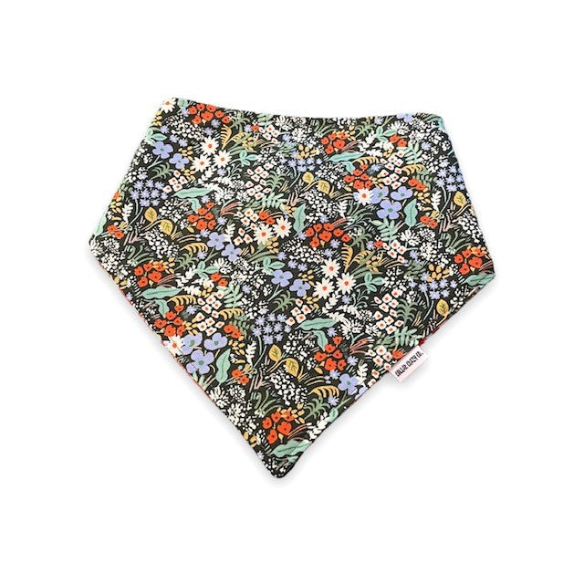 Fall Meadow Floral Reversible Snap On Bandana