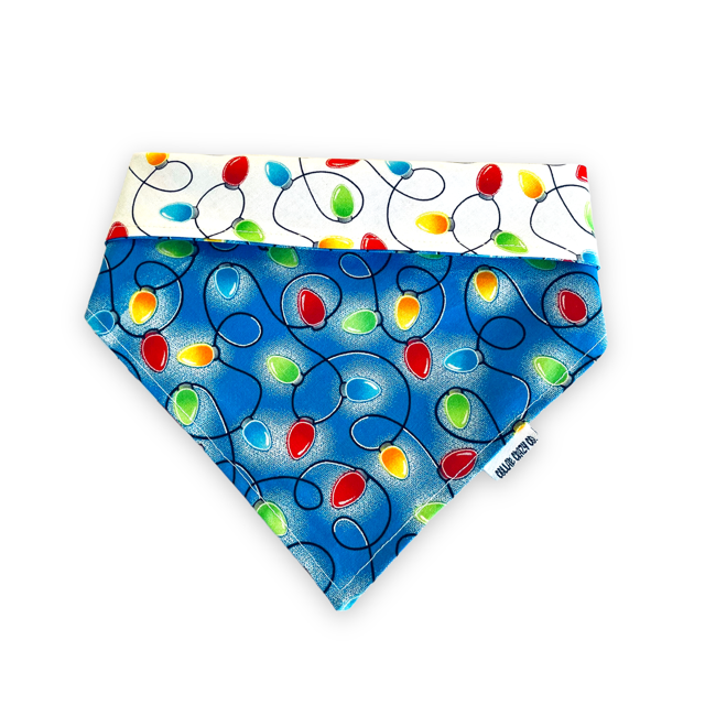 Christmas Lights Reversible Snap On Bandana