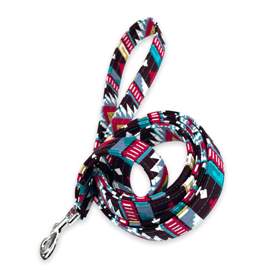 Multicoloured Aztec Dog Leash