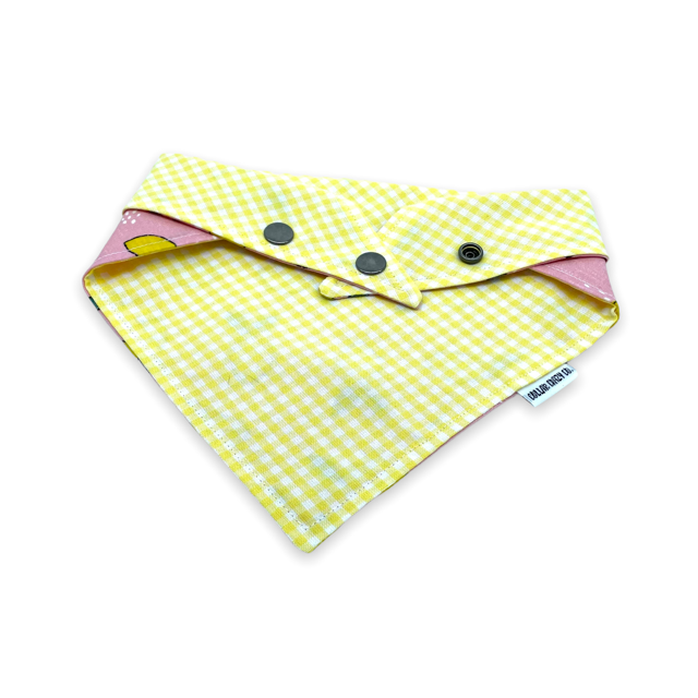 Pink Lemonade Snap On Bandana