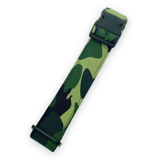 Camo Dog Collar - Martingale or Buckle Style - Embroidery Available